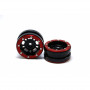 Beadlock Wheels PT- Distractor Black/Red 1.9 (2 pcs)