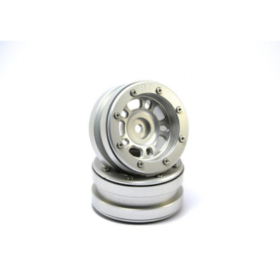 Beadlock Wheels PT- Distractor Silver/Silver 1.9 (2 pcs)