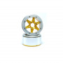 Beadlock Wheels SIXSTAR Gold/Silver 1.9