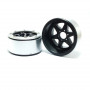 Jantes Beadlock PT-Sixstar Black/Silver 1.9 s/ cubo de roda