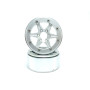 Beadlock Wheels PT-Sixstar Silver/Silver 1.9 sans moyeu de roue